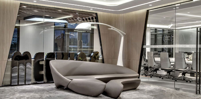 金融科技公司辦公室裝修設計效果圖