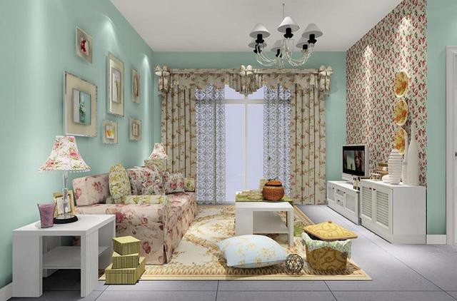 韓式風格客廳裝修設計效果圖