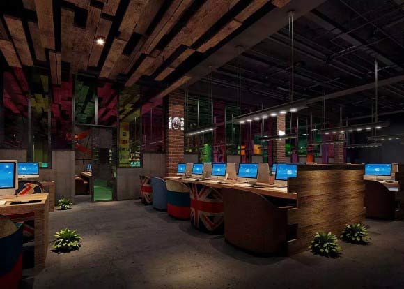 網咖裝修設計效果圖