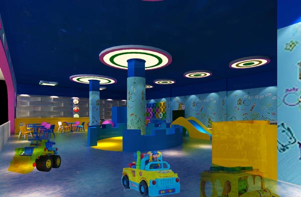 兒童主題餐廳特色呈現裝修設計效果圖
