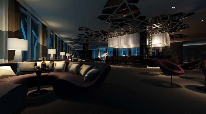 休閑類型主題餐廳沙發(fā)區(qū)域吊頂裝修設(shè)計案例效果圖