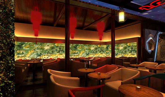 情侶、商務、聚餐、休閑酒吧餐桌區(qū)域裝修設計案例效果圖