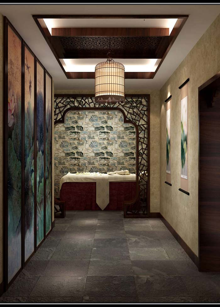 小型美容院過道裝修設(shè)計案例效果圖