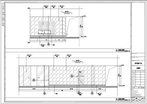 某寫字樓室內深化設計裝飾施工圖走廊立面圖90(二)