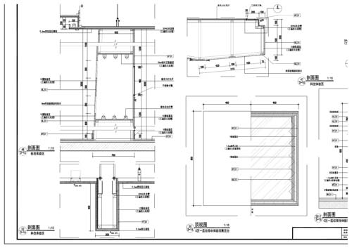 青少年活動中心施工圖深化設(shè)計節(jié)點大樣刨面圖47-52