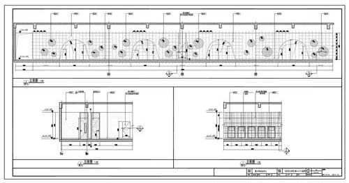 青少年活動中心施工圖深化設(shè)計C區(qū)1層公共區(qū)域3/4/7立面圖