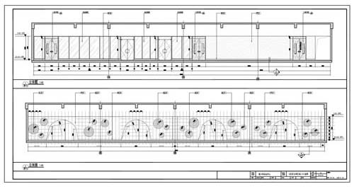 青少年活動中心施工圖深化設(shè)計C區(qū)1層公共區(qū)域1/2立面圖