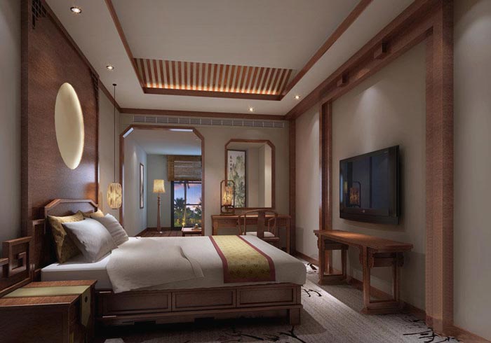 特色商務(wù)酒店客房主題3裝修設(shè)計案例效果圖