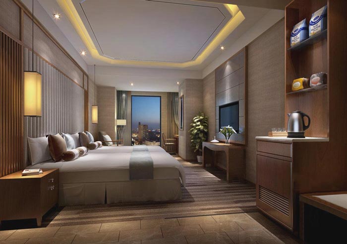 特色商務(wù)酒店客房主題4裝修設(shè)計案例效果圖