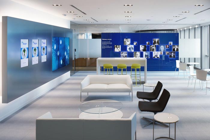 醫藥中心辦公室接待區域裝修設計案例效果圖