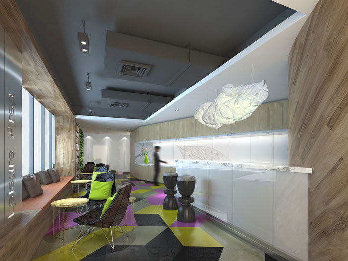 金融咨詢公司辦公室茶水間裝修設計案例效果圖