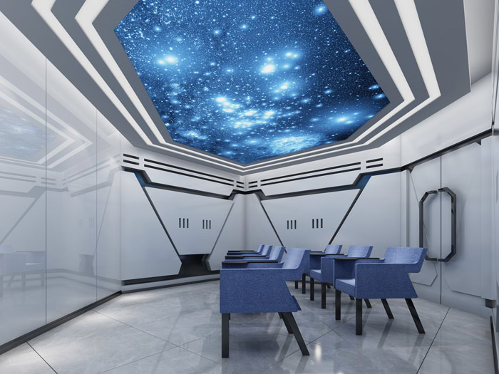 右腦開發教育機構VIP2教室裝修設計案例效果圖