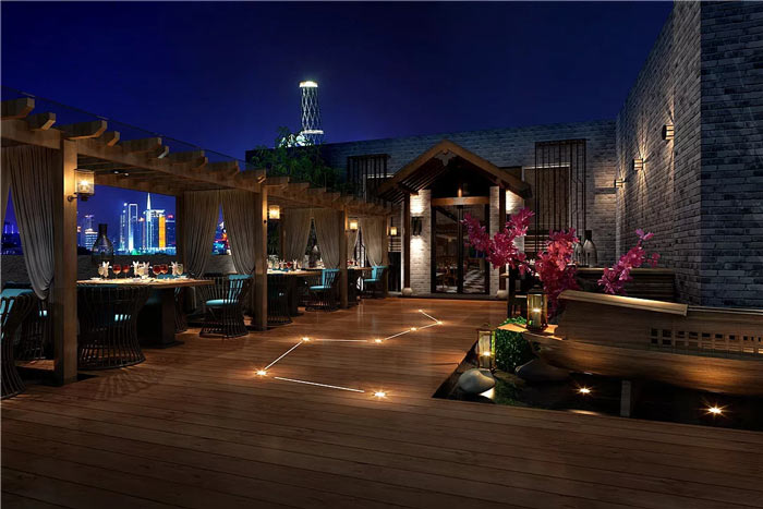 中式餐廳陽臺裝修設(shè)計(jì)效果圖