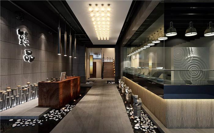 肥牛火鍋店裝修設(shè)計效果圖