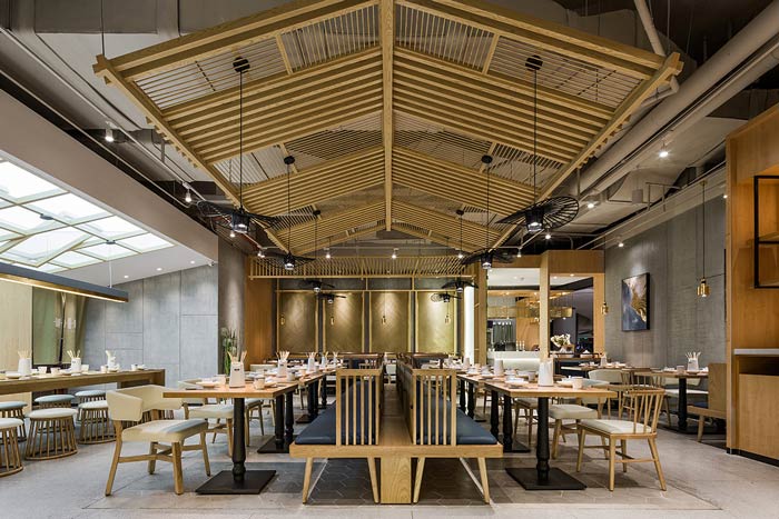 串串香小吃店過道裝修設(shè)計效果圖