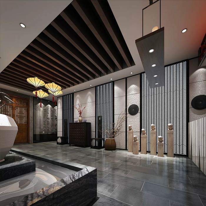 私房菜館進(jìn)門區(qū)裝修設(shè)計(jì)效果圖