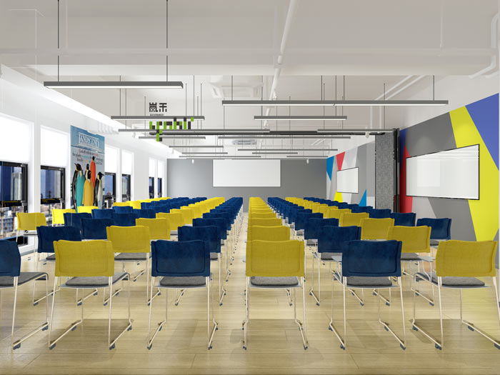 網絡科技公司辦公室20樓培訓室裝修設計效果圖