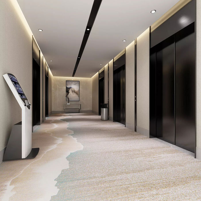 現(xiàn)代風格辦公室電梯間裝修設計效果圖