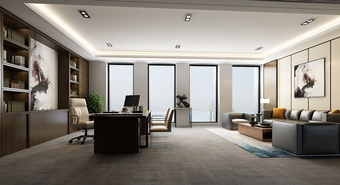 現(xiàn)代風格總經(jīng)理辦公室裝修設計效果圖