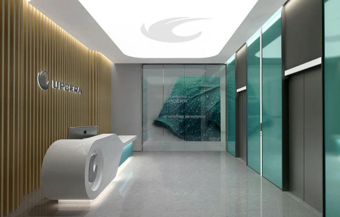 杭州辦公空間前臺裝修設計效果圖