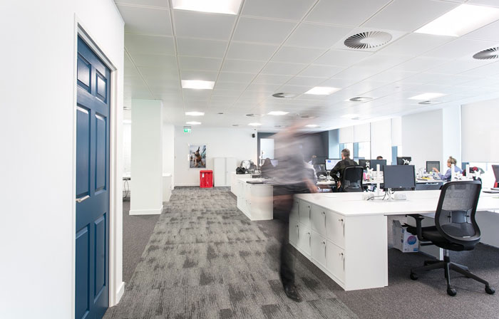 人力資源公司辦公室辦公區裝修設計效果圖