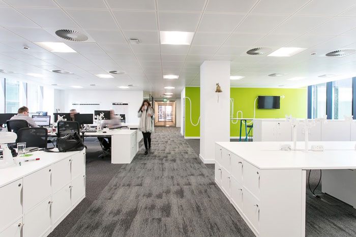 人力資源公司辦公室辦公區裝修設計效果圖