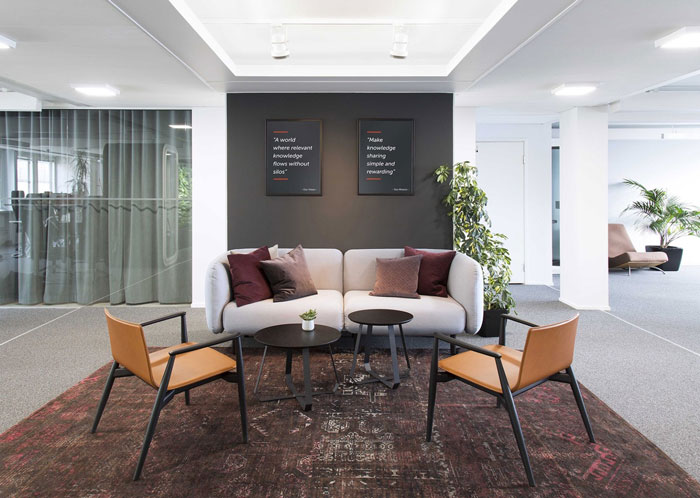 軟件公司辦公室前廳接待區裝修設計效果圖