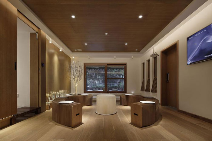 杭州留下辦公室會客廳裝修設計效果圖