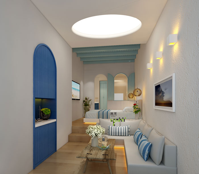 愛情酒店地中海客房裝修設計效果圖