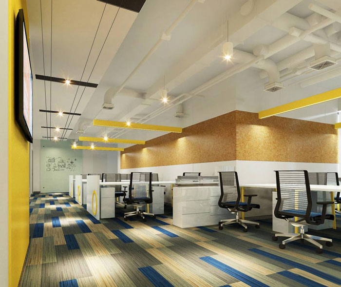 杭州湘湖辦公室辦公區裝修設計方案