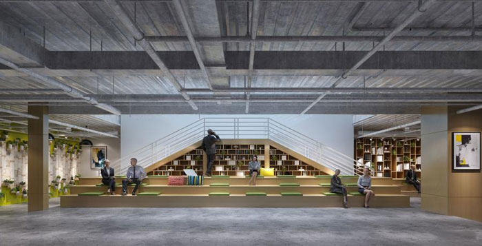 杭州崇賢辦公室休息區裝修設計效果圖