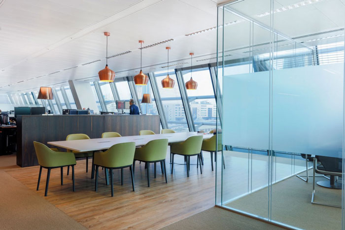 金融信息公司辦公室辦公區裝修設計效果圖