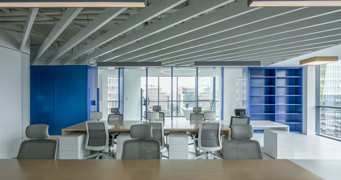 杭州武林廣場辦公室辦公區裝修設計效果圖
