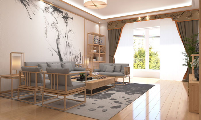 簡中式風(fēng)格裝修設(shè)計效果圖