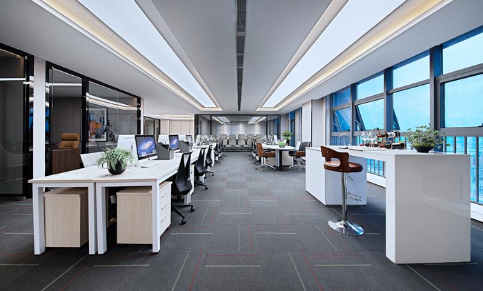 金融公司辦公區裝修設計效果圖