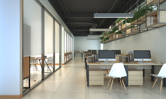 教育學校辦公室辦公區裝修設計效果圖