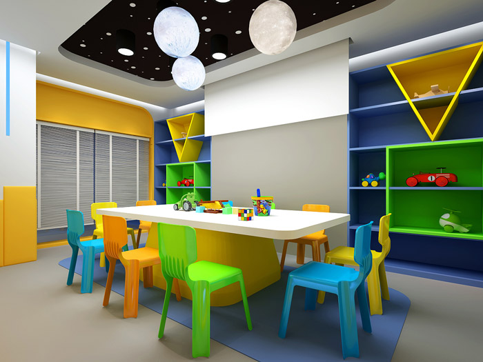 少兒培訓機構(gòu)教室裝修設計效果圖