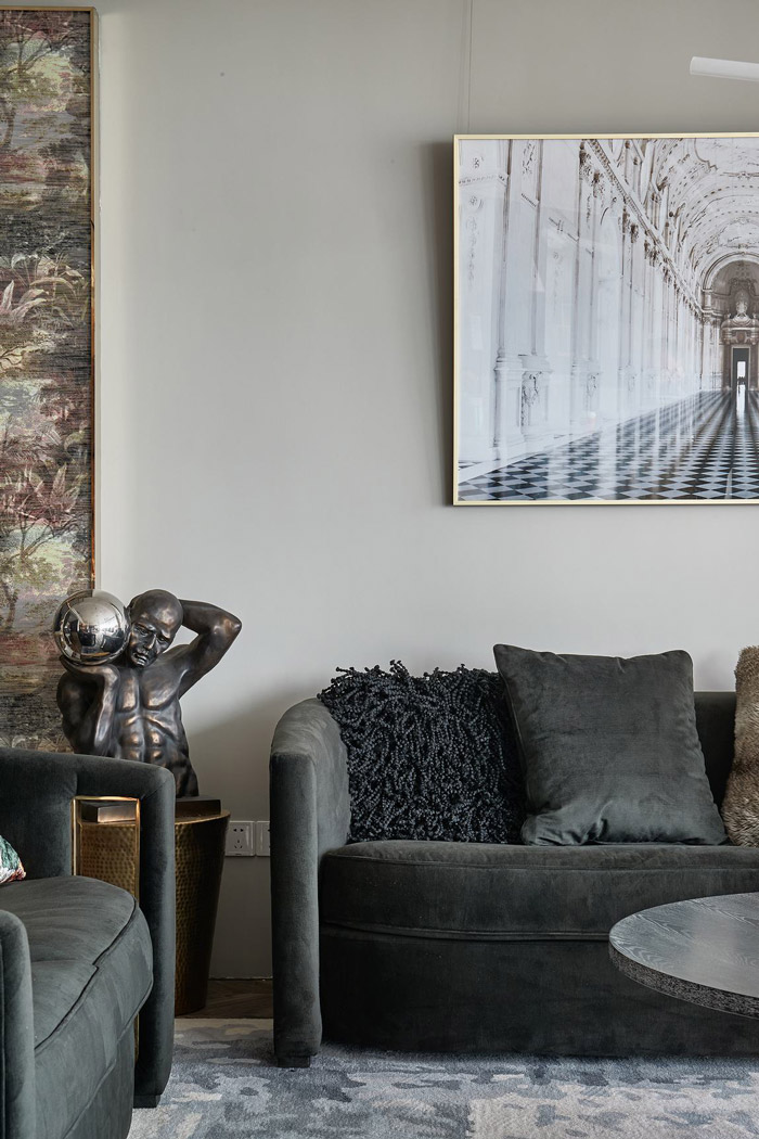 150平方家庭公寓辦公室接待區(qū)裝修設計效果圖