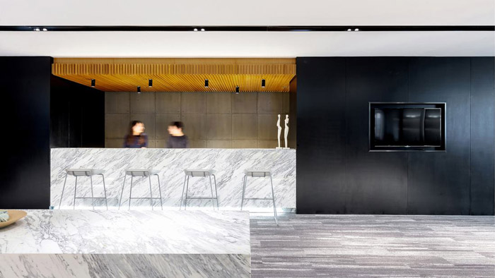 創意辦公室前臺裝修設計效果圖