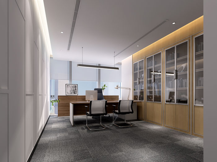 杭州器材公司總經理辦公室裝修效果圖