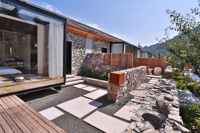 鄉村精品民宿入口裝修設計效果圖