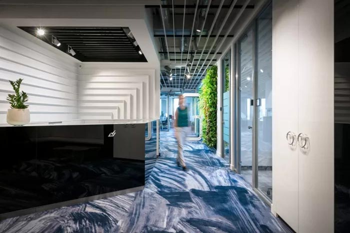 創(chuàng)意辦公空間前臺裝修設計效果圖