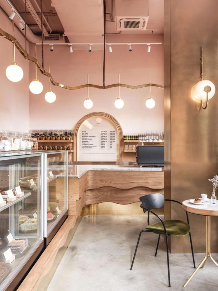 兩層夢幻餐廳甜品區裝修設計效果圖